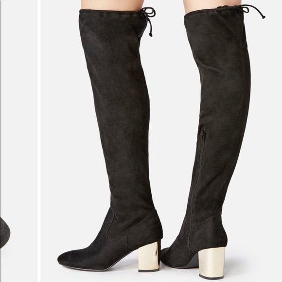 JustFab Shoes - Adina Over The Knee Heeled Boot